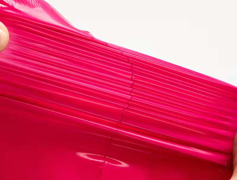 曲松玫红色快递袋-05