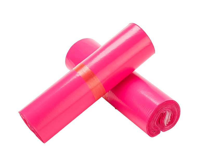 曲松玫红色快递袋-02